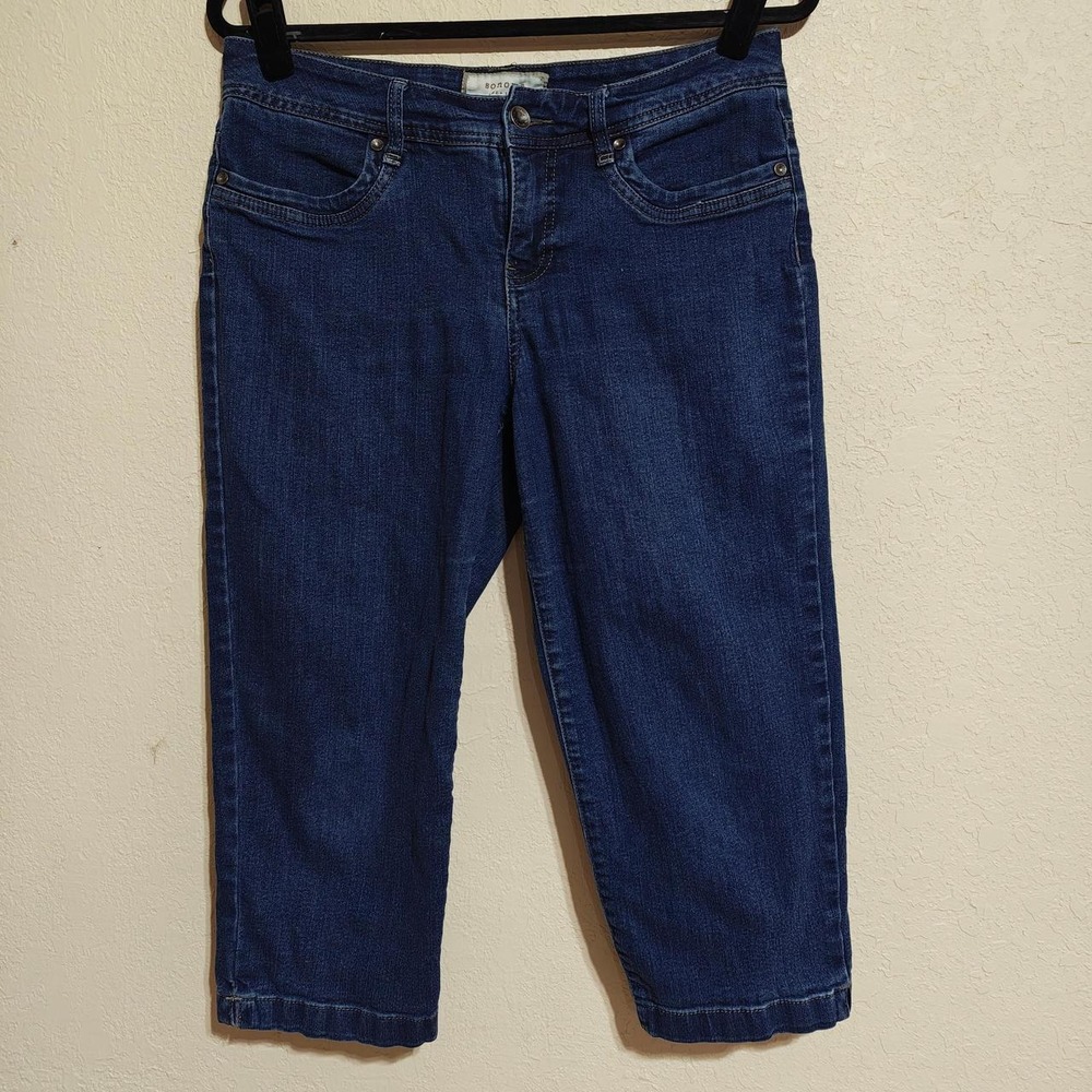 Sonoma Goods for Life Womens Blue Denim Capri Pants Size 6 Cropped Jeans